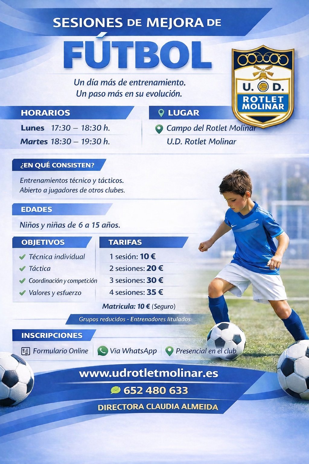 Sesiones de mejora UD Rotlet Molinar